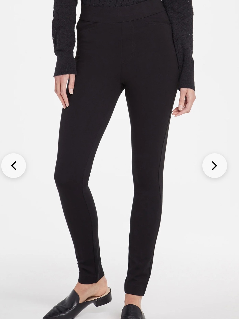 NYDJ Black Slim Ankle Pull On Legging Pant